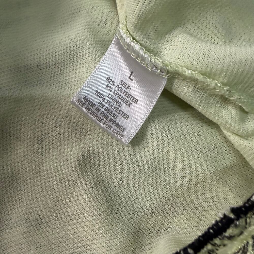 Vintage Ruched Floral Dressbarn Lettuce Hem Blouse - Picture 5 of 7